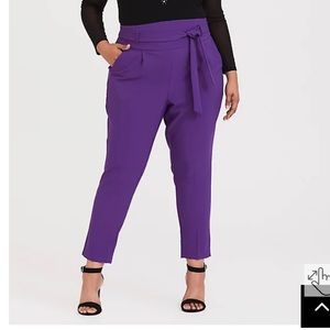 Torrid High Waisted Tie Skinny Pants